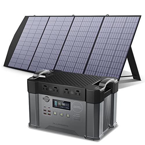 [Upgraded Version] ALLPOWERS S2000 Portable Power Station 2000W (Peak 4000W) MPPT Solar Generator 1500Wh Backup Battery with 4 AC Outlets for Outdoor Camping RV Emergency Off-Grid