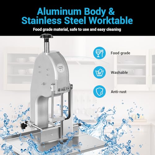 Electric Meat Bone Saw Machine Commercial Home Use Food Grade Cutter for Frozen Meat N72554