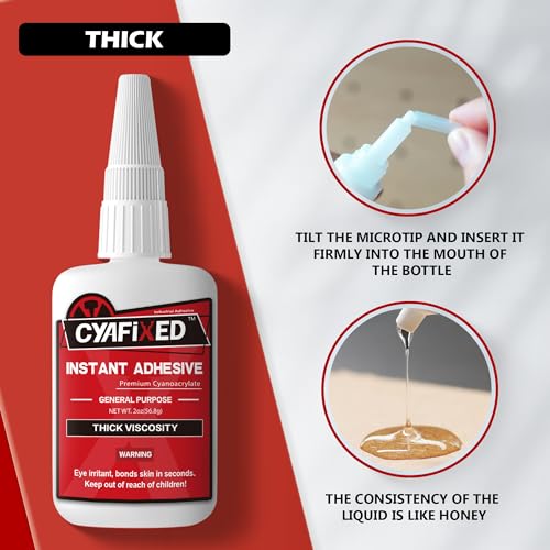 Thick Viscosity Cyanoacrylate Instant Glue, 4 oz. J63903