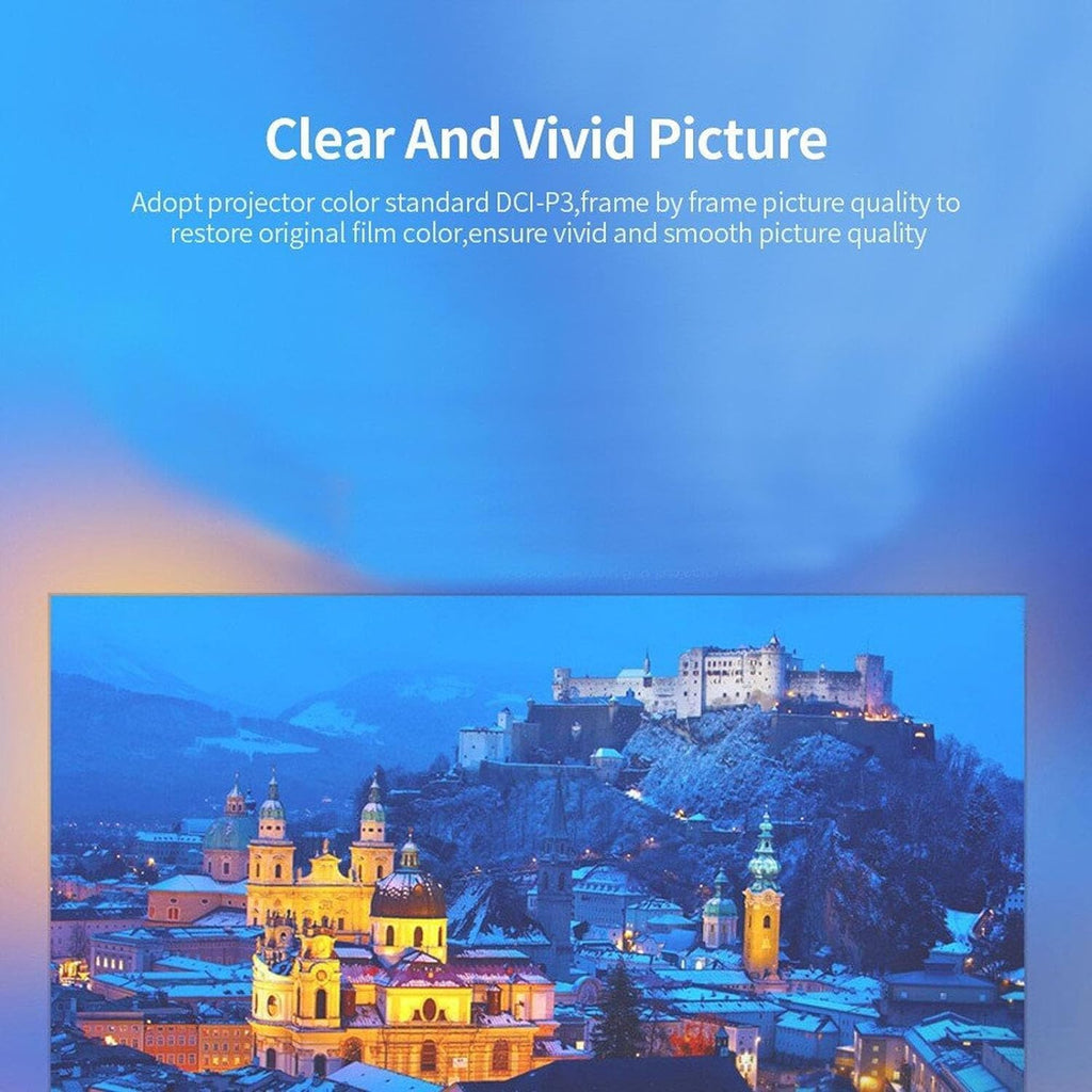 Mini Projector, 1080P HD Portable with HDMI, USB, for Home Theater Outdoor Z96670