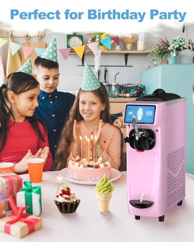 Soft Serve Ice Cream Maker with LCD Touch Screen, 1.6 Gal Tank J154844
