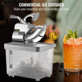 Commercial Electric Snow Cone Machine - Dual Blades, Safety On/Off Switch - 440LBS/H, ETL Approved 300W Stainless Steel Shaved Ice Machine - Perfect for Summer Parties, Events, and Concessions