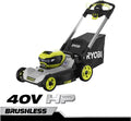 RYOBI 40V HP Brushless 21 in. Cordless Battery Walk Behind Self-Propelled Lawn Mower with (2) 6.0 Ah Batteries and Charger