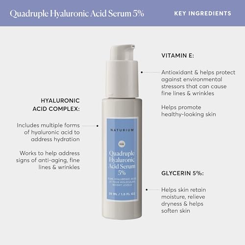 Hyaluronic Acid Serum 5% Hydrating Face Moisturizer H2586
