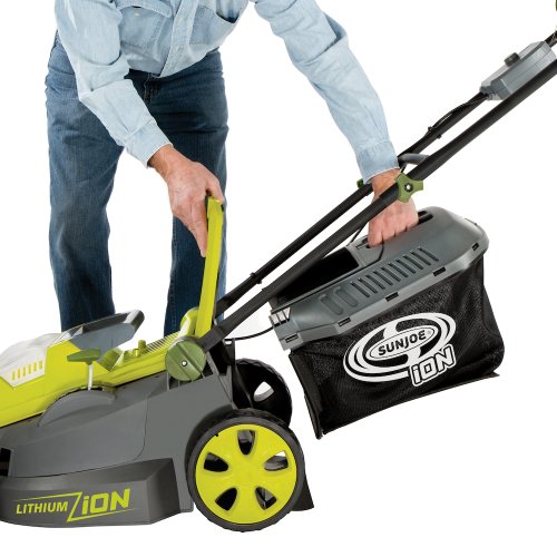 Cordless 16-Inch Brushless Lawn Mower Kit with Battery and Charger Q9349