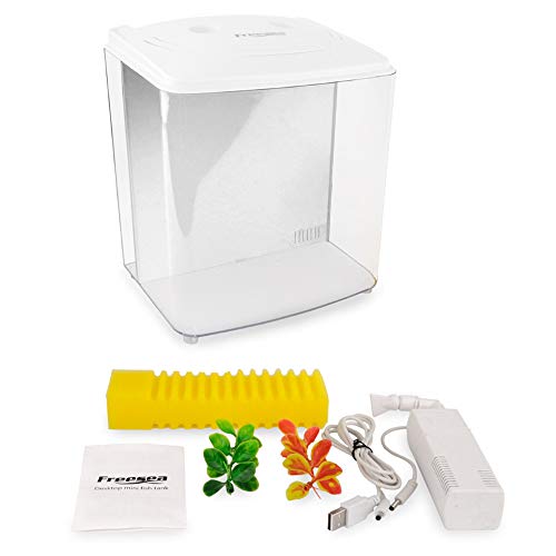 1.2 Gallon Betta Aquarium Starter Kit with LED Light and Filter Pump Q515