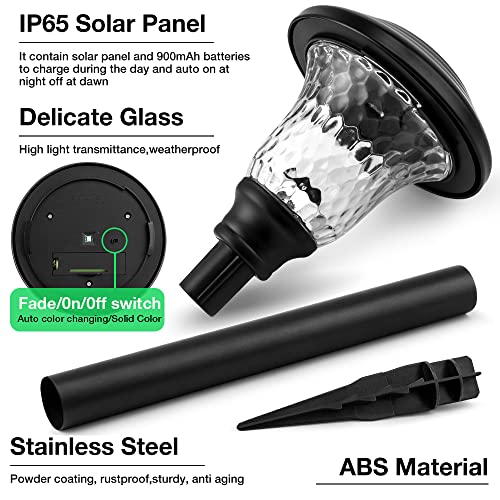 Solar Pathway Lights Color Changing Outdoor Waterproof LED Garden Landscape U68569