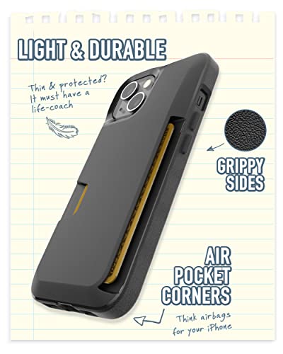 iPhone 15 Magnetic Case Slim Thin Grip Cover with Microfiber Lining U915437