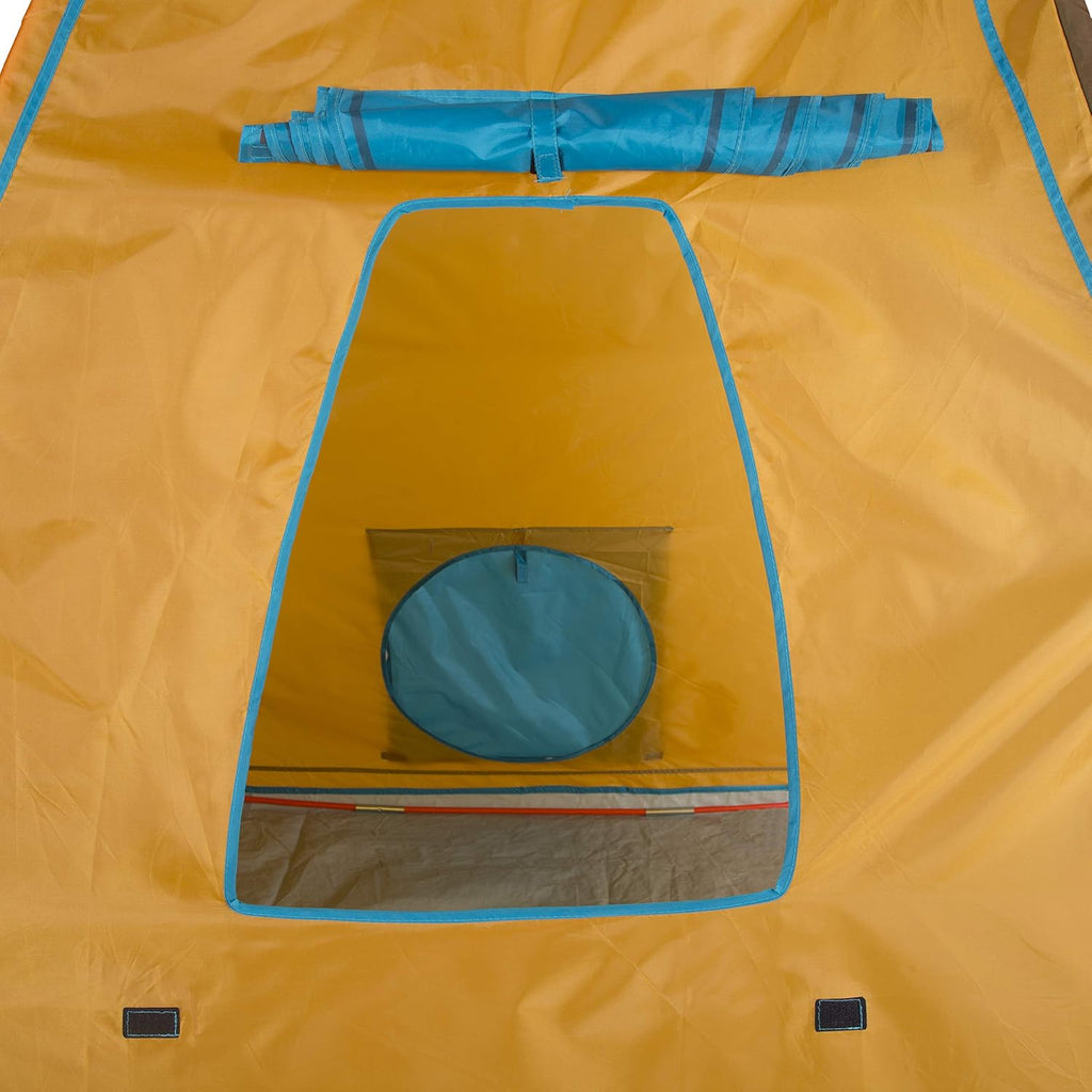 Kids Giant Tee Pee Tent Playhouse, 59 x 59 x 96 Inches, Brown Y9963