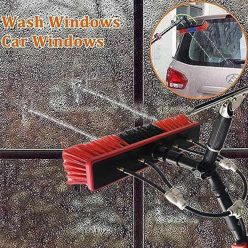 Water Fed Telescopic Window Cleaning Pole Kit with Squeegee Brush R99838