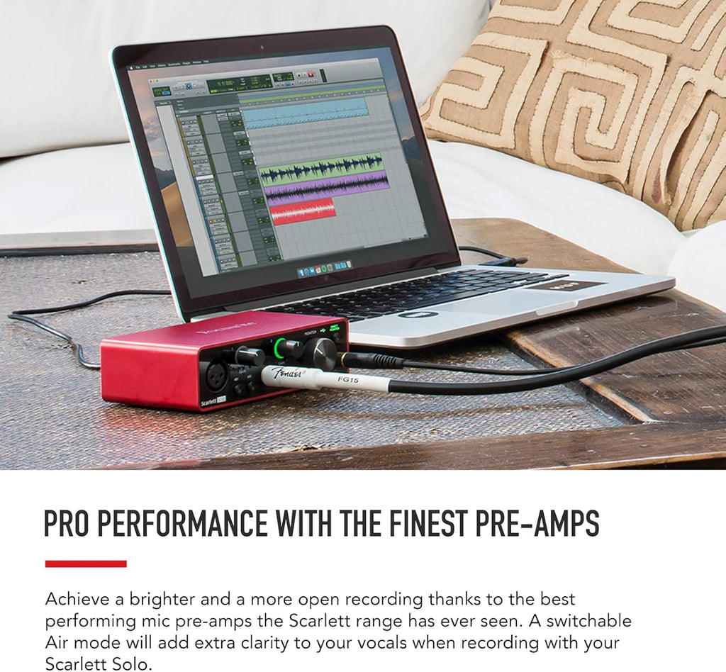 USB Audio Interface for Guitarist, Vocalist, Podcaster or Producer J474