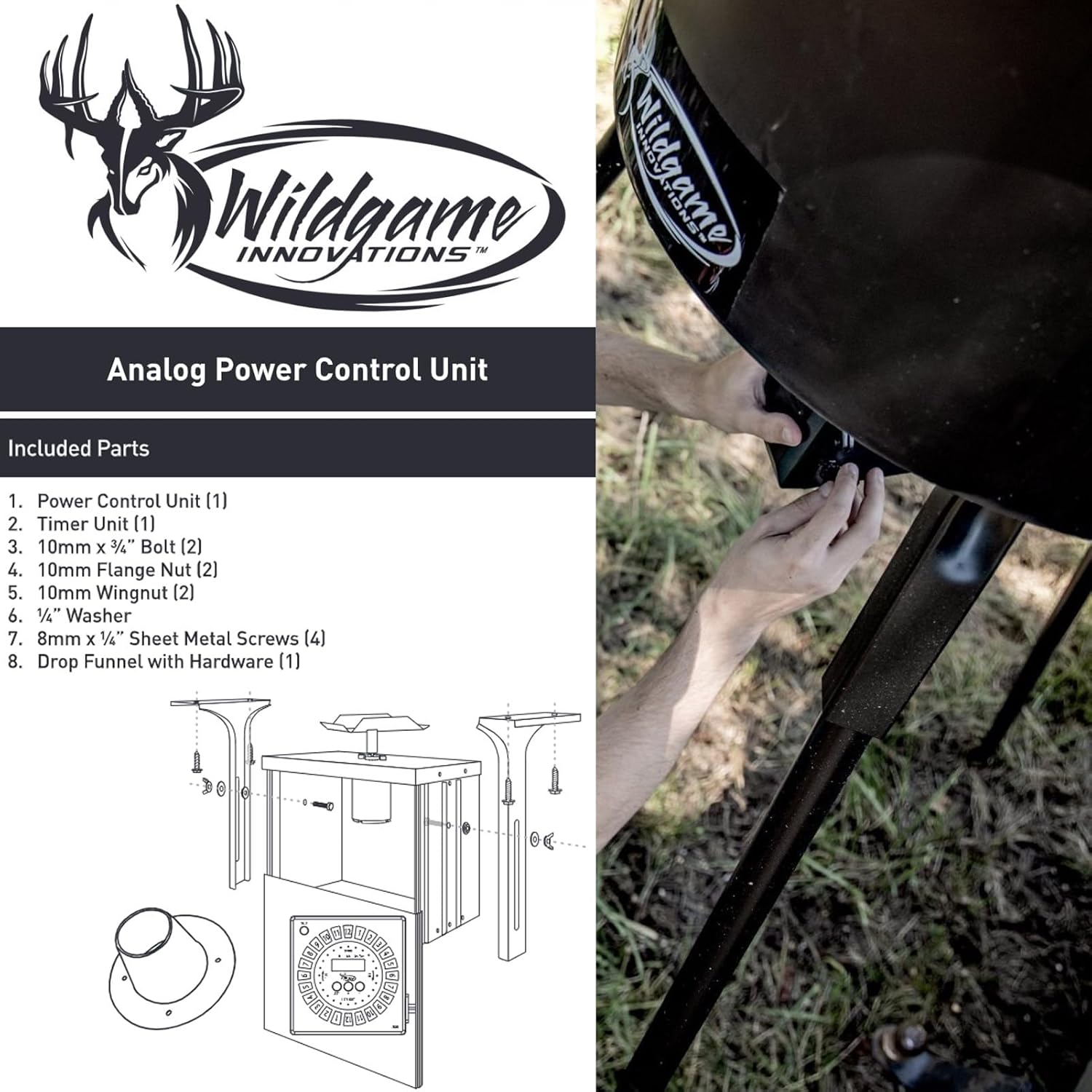 Trophy Hunter 6V Analog Feeder Kit with Power Control Unit and Timer E8979