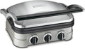 Cuisinart™ Griddler Multifunctional Indoor Grill, 7-1/8"H x 11-1/2"W x 13-1/2D, Silver