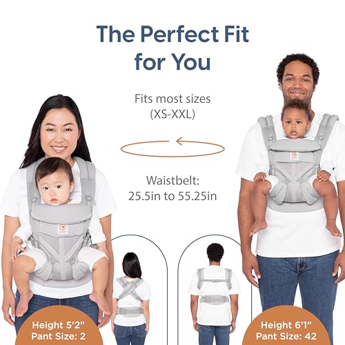 Baby Carrier with Lumbar Support & Cool Air Mesh for Newborn to Toddler W99274