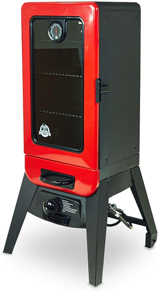 Vertical LP Gas Smoker, Red B536