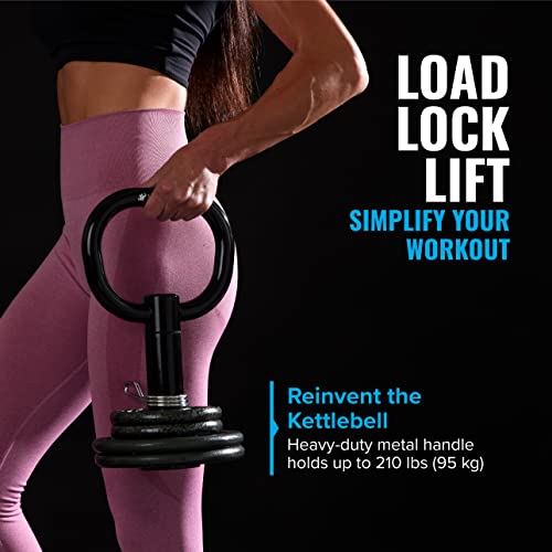 Adjustable Kettlebell Handle for Weight Plates, Home or Gym Workout E835