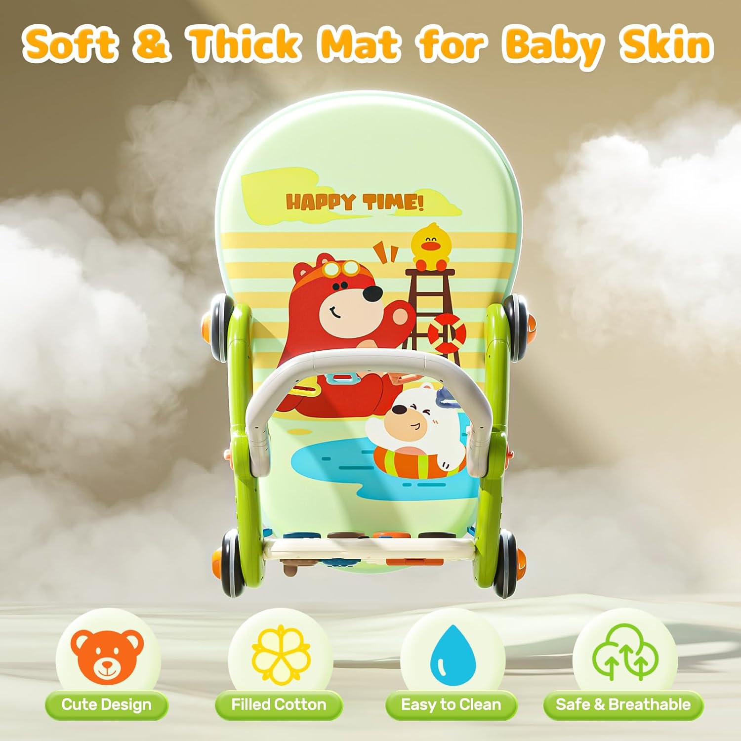 Baby Gym Play Mat with Piano and Musical Activity Center C858