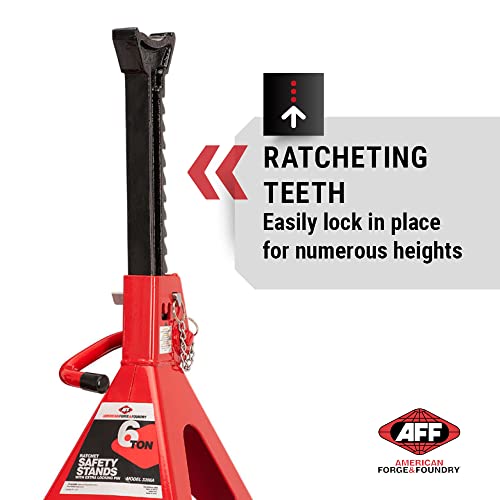 6 Ton Ratchet Style Jack Stand Set - Pair W839436