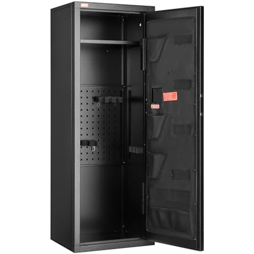 Gun Safe with Digital Keypad, Tall Rifle Storage Cabinet with Removable Shelf H5060