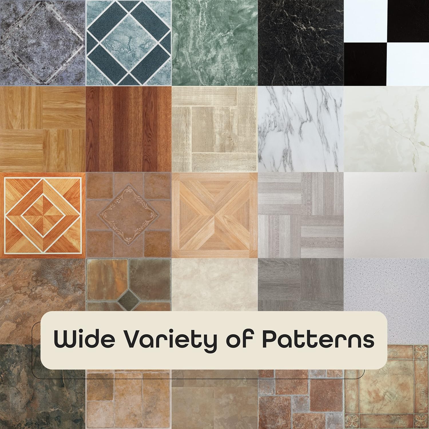 Self-Adhesive 12-Inch Vinyl Floor Tiles, 20 Tiles - Light Oak Diamond Parquet Pattern, Peel & Stick for Kitchen, Dining Room, Bedrooms & Bathrooms T51593