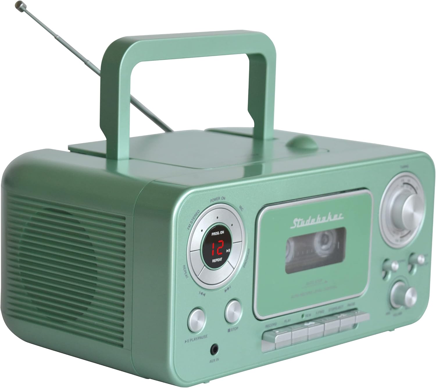 Portable Stereo CD Player with AM/FM Radio and Cassette Recorder X164