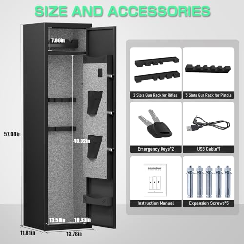 Quick Access Gun Safe for Rifles and Pistols P2391