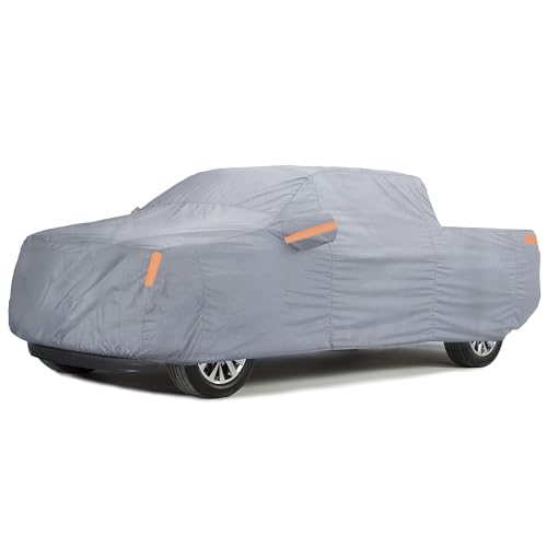 Nilight Car Cover Waterproof All Weather for Automobiles, Heavy Duty Outdoor Full Cover Rain Sun UV Protection with Zipper Cotton, Extra Thick Car Covers,Universal Fit for Sedan-Length (178" to 185")