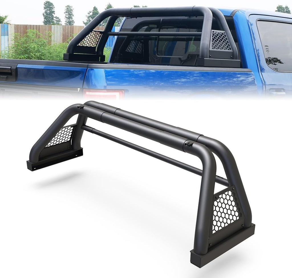 Retractable Tailgate Ladder 56"-68" for Pickup Trucks, Universal Tailgate Steps Rack Bed Ladder for Heavy Duty Pickup Truck Accessories Foldable & Adjustable