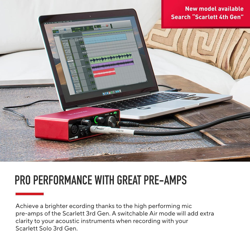Studio Condenser Microphone with XLR and USB Outputs & USB Audio Interface O50570