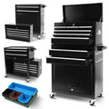 Rolling Tool Chest, 5-Drawer Rolling Tool Storage Cabinet with Detachable Top Tool Box, Liner, Universal Lockable Wheels, Adjustable Shelf, Locking Mechanism,Tool Cart for Garage Workshop