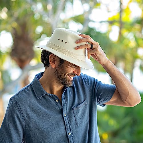 Men's Canvas Safari Sun Hat with UPF 50+ Protection M57977