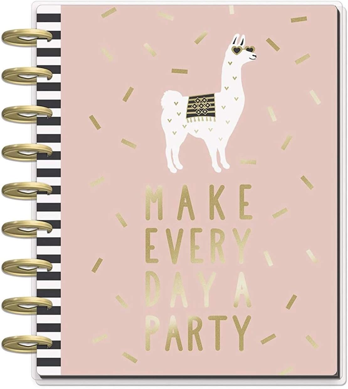 me & my BIG ideas The Happy Planner - Gold Getter Theme - July 2018 to December 2019 - Vertical Layout - Weekly & Monthly Disc-Bound Pages - Scrapbook - Classic Size