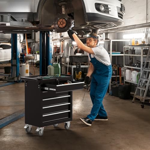 Rolling Tool Chest with Wheels and Locking Drawers Y667