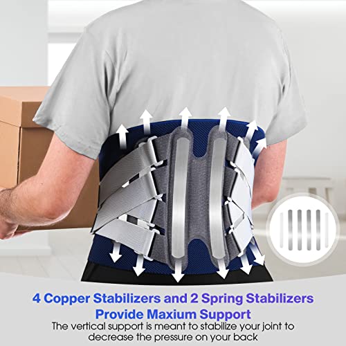 Back Support Brace, Adjustable Lumbar Support for Pain Relief J728