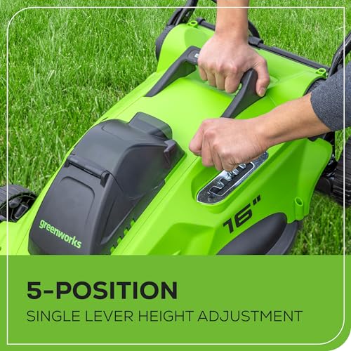 40V 16" Brushless Cordless Push Lawn Mower, 4.0Ah Battery and Charger Included X8946