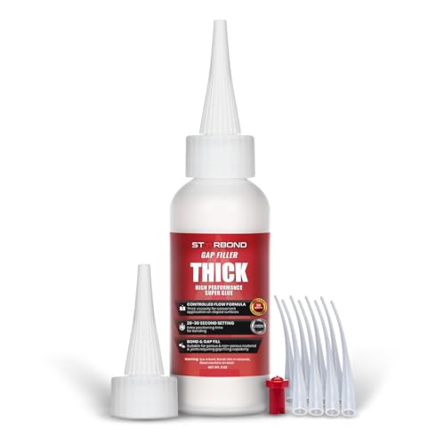 Thin, Medium, Thick CA Glue with Activator Bundle for Woodworking, Hobby Models, 3D Printing C426