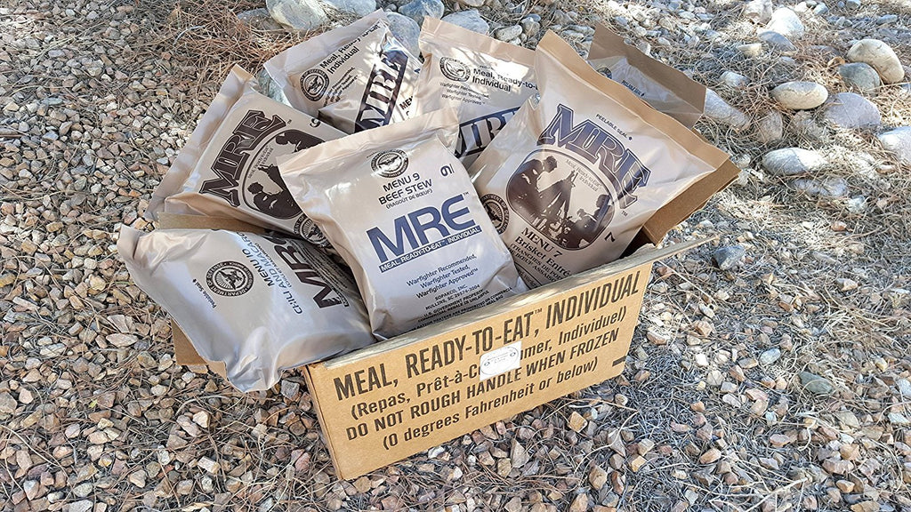 Western Frontier MRE 2019 Inspection Date Case, 12 Meals with 2019 Inspection Date, 2016 Pack Date. Military Surplus Meal Ready to Eat. (Random Case)