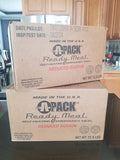 1 Month Supply MRE A-Pack Self-Heating Full Meal 4 Cases of 12 entrees with MRE Heaters