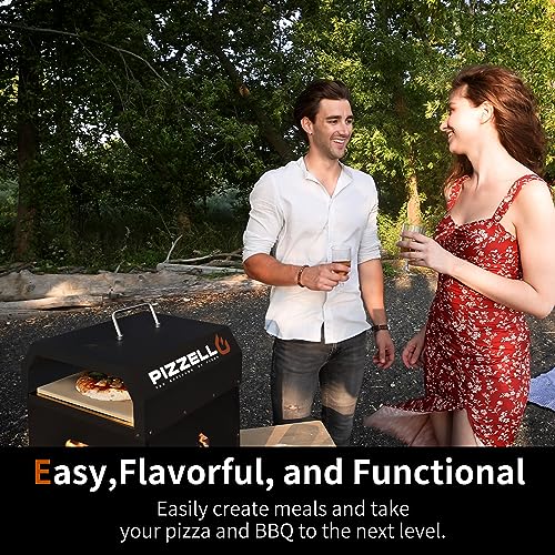 Outdoor Pizza Oven Wood Fired with Pizza Stone and Cover L85153
