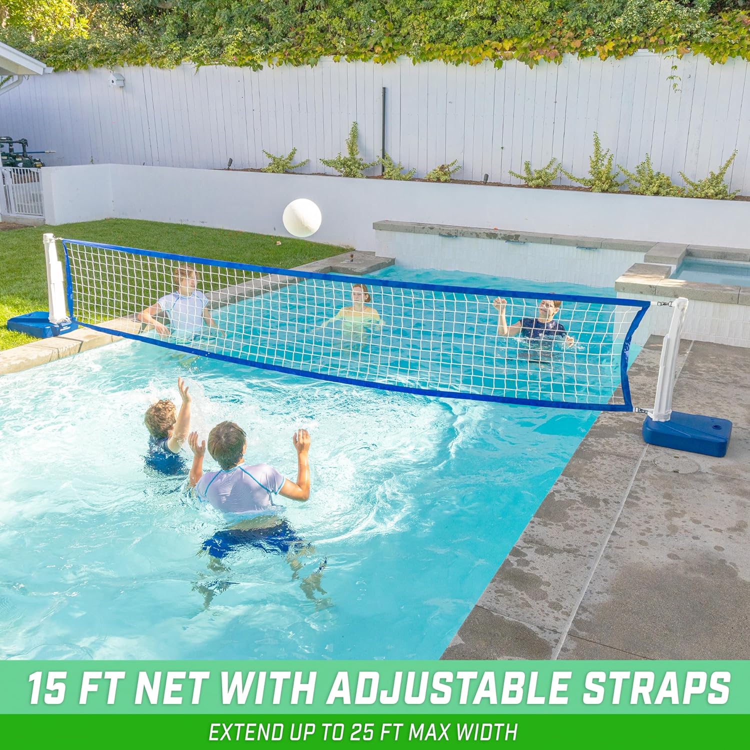 Pool Basketball Hoop & Volleyball Net Game Set R900452