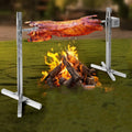 TUQI 53" Electric Rotisserie Grill 88 Lbs Capacity, Pig Lamb Spit Roaster Stand Rotisserie with Adjustable Height, BBQ Charcoal Rotisserie Grill Kit Stainless Steel for Outdoor Party Camping