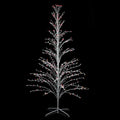 6' White Cascade Twig Tree Christmas Outdoor Decoration - Multi Lights