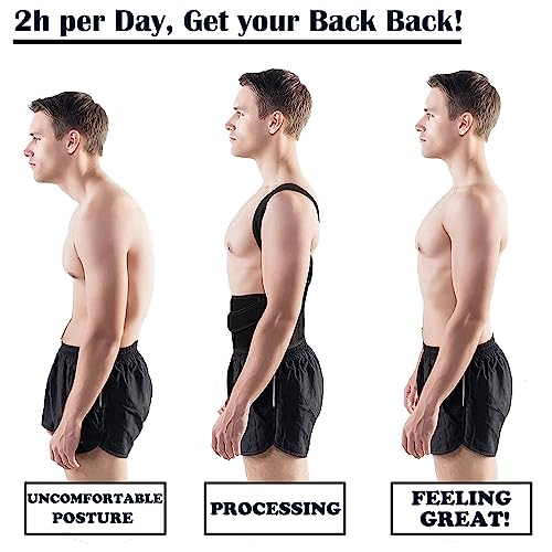 Posture Corrector Adjustable Back Brace for Pain Relief I8434