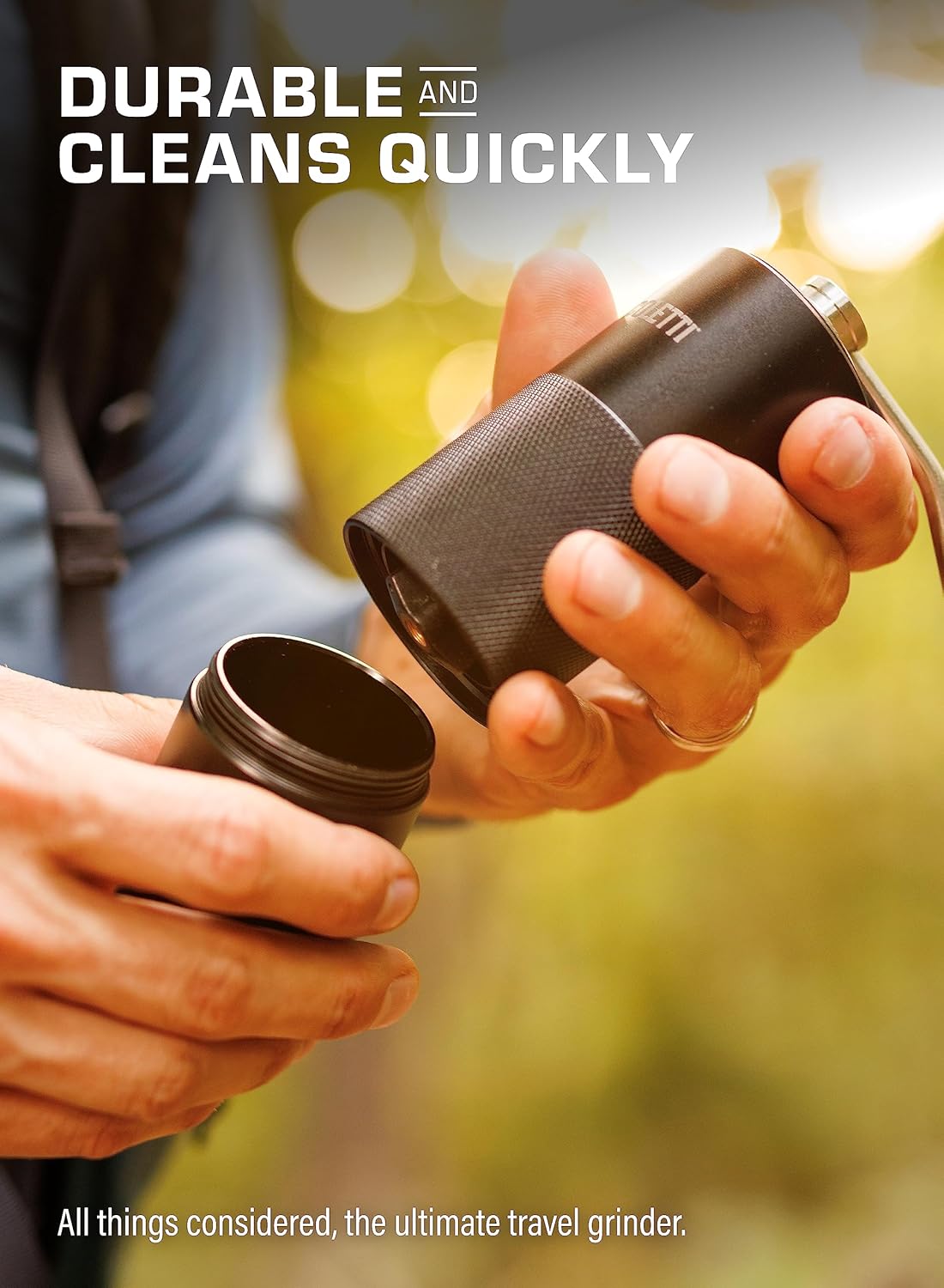 Manual Coffee Grinder for Camping, Hiking & Travel H8715