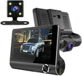Dash Cam Front and Rear Dual Dash Cam 4 inch Dashboard Camera Full HD 170° Wide Angle Backup Camera with Night Vision WDR G-Sensor Parking Monitor Loop Recording Motion Detection