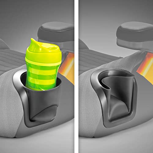 Backless Booster Car Seat with LATCH Attachment, Portable Travel Booster for Children 40-110 lbs L36589