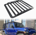 Roof Rack Rooftop Cargo Basket for 2018-2024 Jeep Wrangler JL & 2020-2024 Jeep Gladiator JT Hard Top Cargo Carrier Luggage Cargo Racks