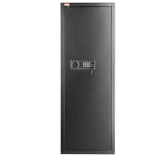 Gun Safe with Digital Keypad, Tall Rifle Storage Cabinet with Removable Shelf H5060
