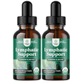 Certified Organic Lymphatic Drainage Drops - Herbal Lymphatic Cleanse and Immune Support Supplement with Echinacea Goldenseal & Red Clover Extract - Vegan Non GMO Alcohol and Sugar Free - 30 Servings
