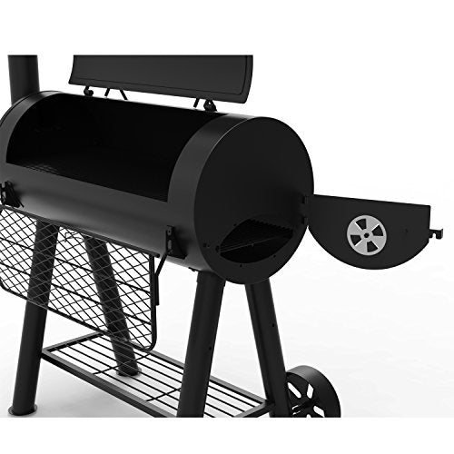 Heavy-Duty Compact Barrel Charcoal Grill, Black S831406